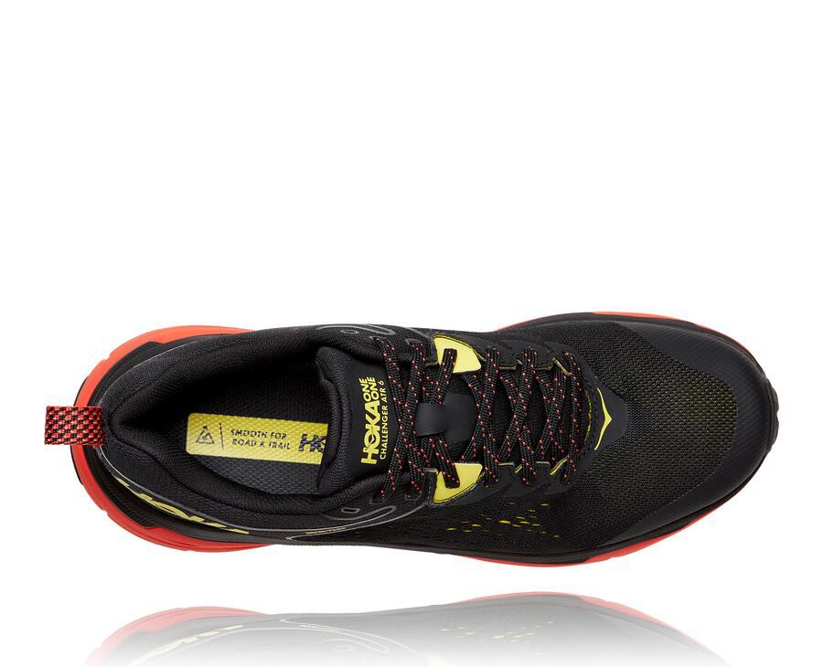 Tenis Hoka One One Trail Hombre Negros/Rojos - Challenger Atr 6 Gore-Tex - NXAY40831